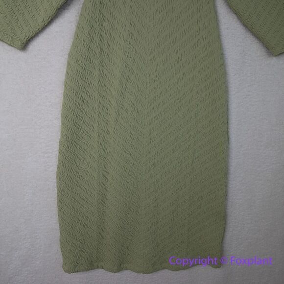 New! Free People Gabby Seamless Midi Dress in green, size M/L - Picture 8 of 12